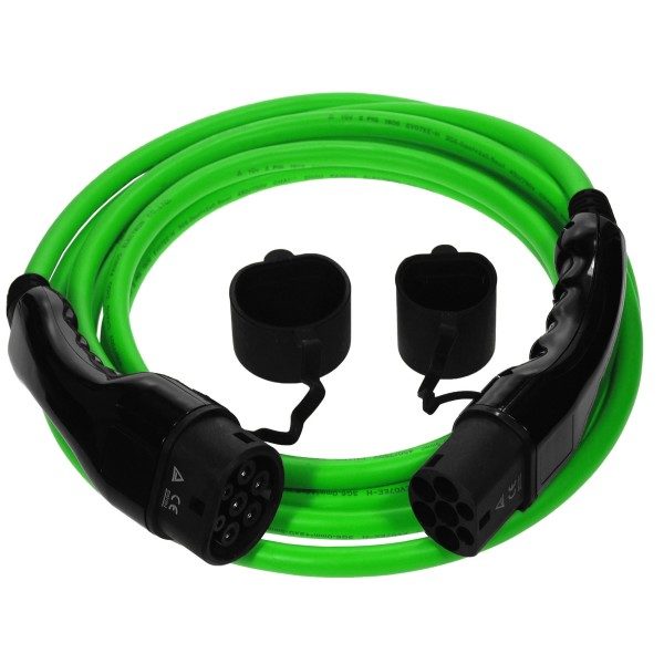 Premium 3 Phase EV Charging Cable Type 2 to Type 2 (Green) ezoomed